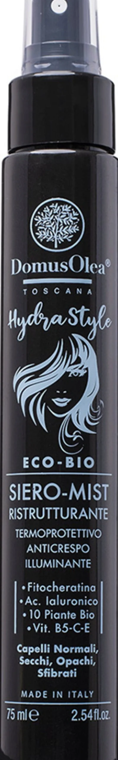 HydraStyle Siero Mist Ristrutturante Termoprotettivo Anticrespo, 75 ml