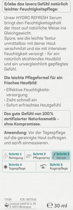 Hydro Refresh Siero, 30 ml