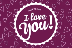 "I Love You!" Bigliettino Personale, I Love You!