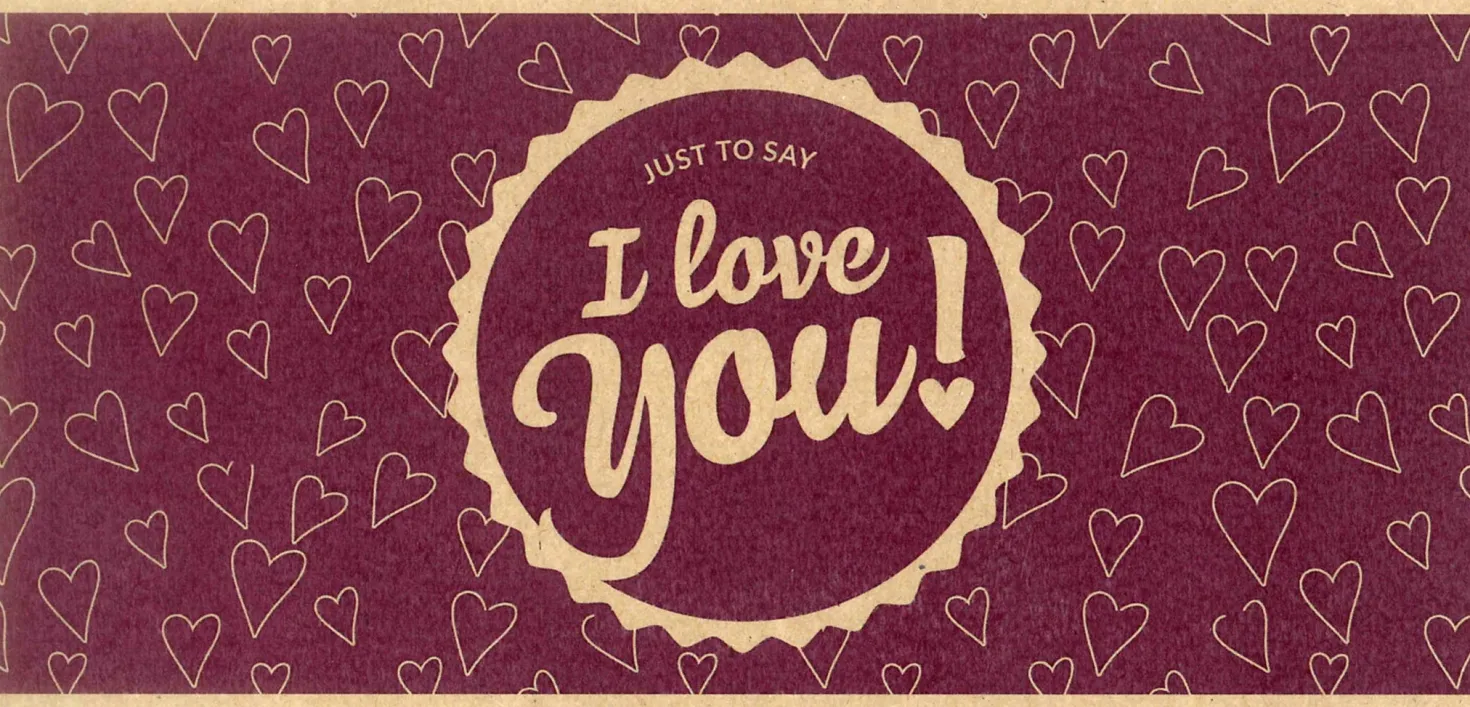 I Love You! - Buono Regalo Stampato su Carta Riciclata, Buono I Love You!