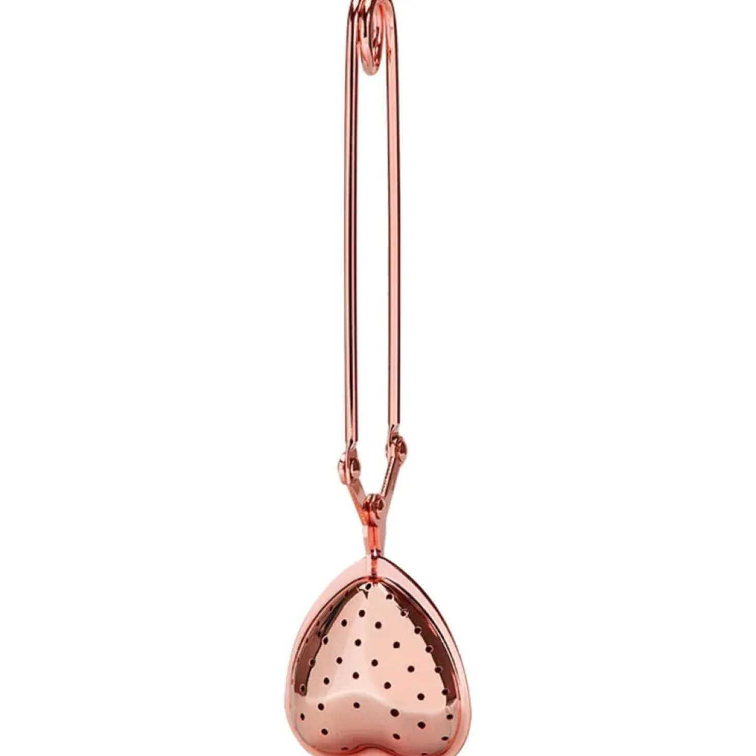 Infusore a Pinza per Tè - Cuore, Rosé gold