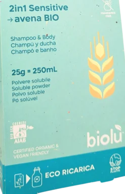 2in1 Sensitive Shampoo & Body - Ricarica in Polvere, 25 g