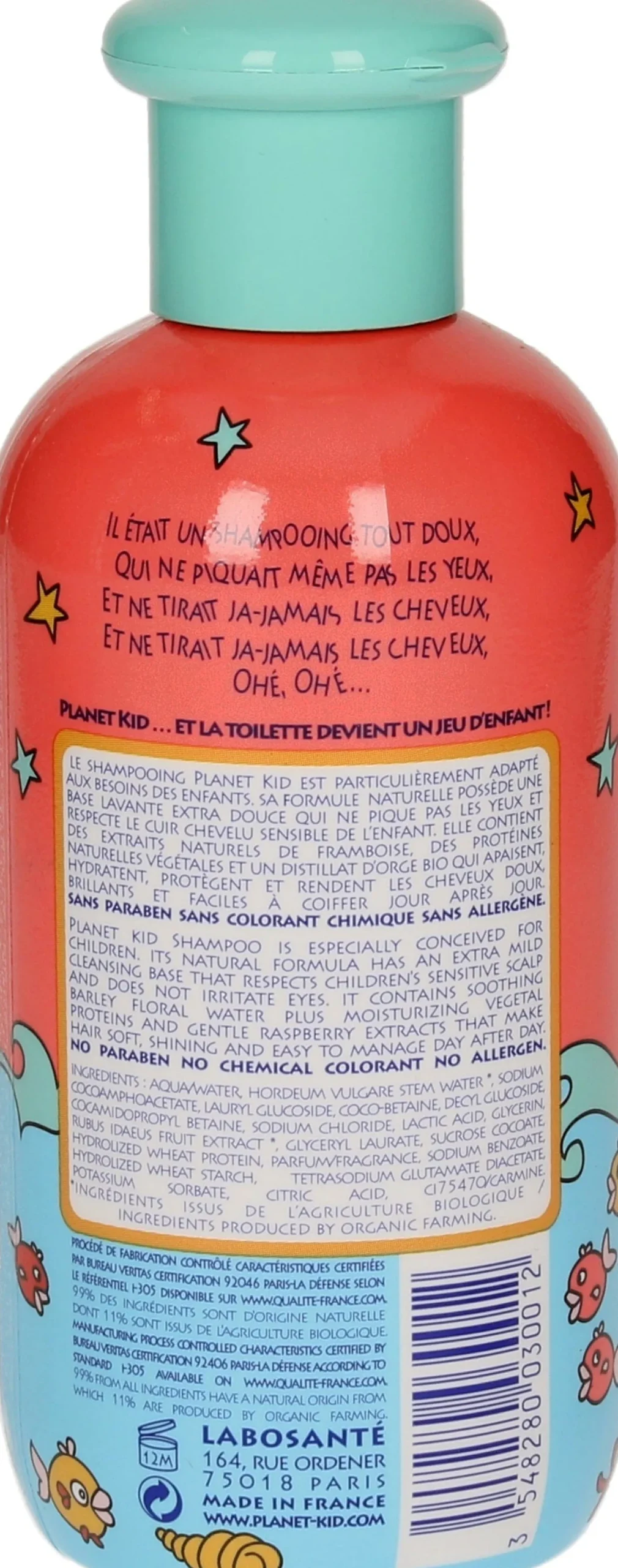 2in1 Tangle Free Raspberry Shampoo, 200 ml