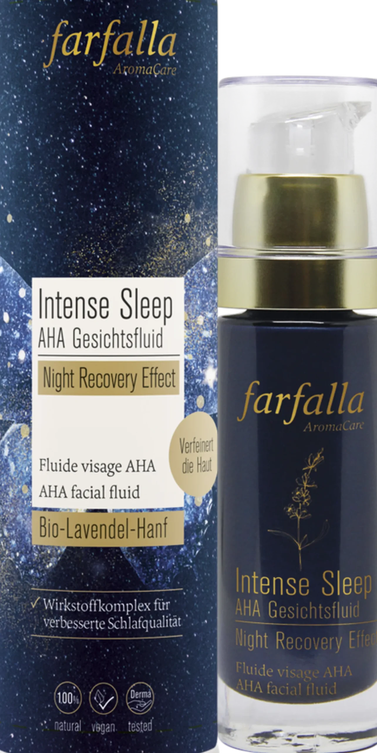 Intense Sleep Fluido Viso Notte AHA Night Recovery Effect, 30 ml