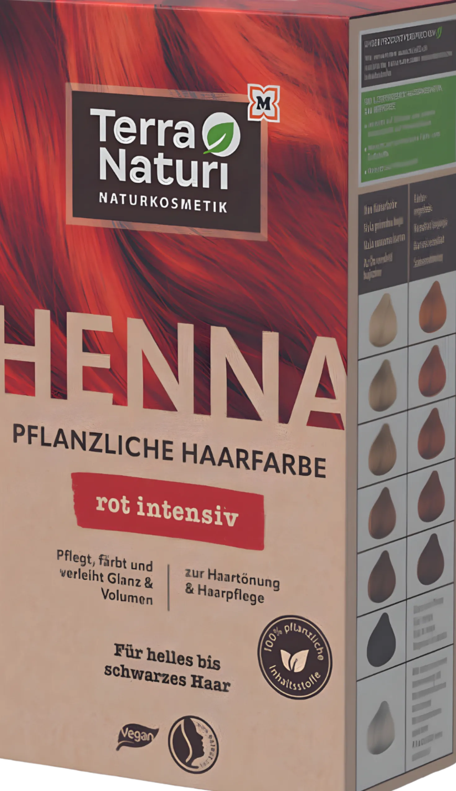 Intensive Red Henna Plant-based Hair Dye, 100 g