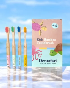 Kids Bamboo Toothbrush - Set di 4