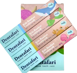 Kids Bamboo Toothbrush - Set di 4