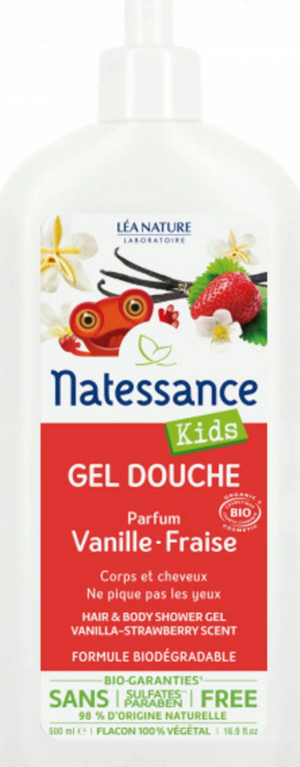 Kids - Gel Doccia Shampoo 2in1 Vaniglia e Fragola, 500 ml