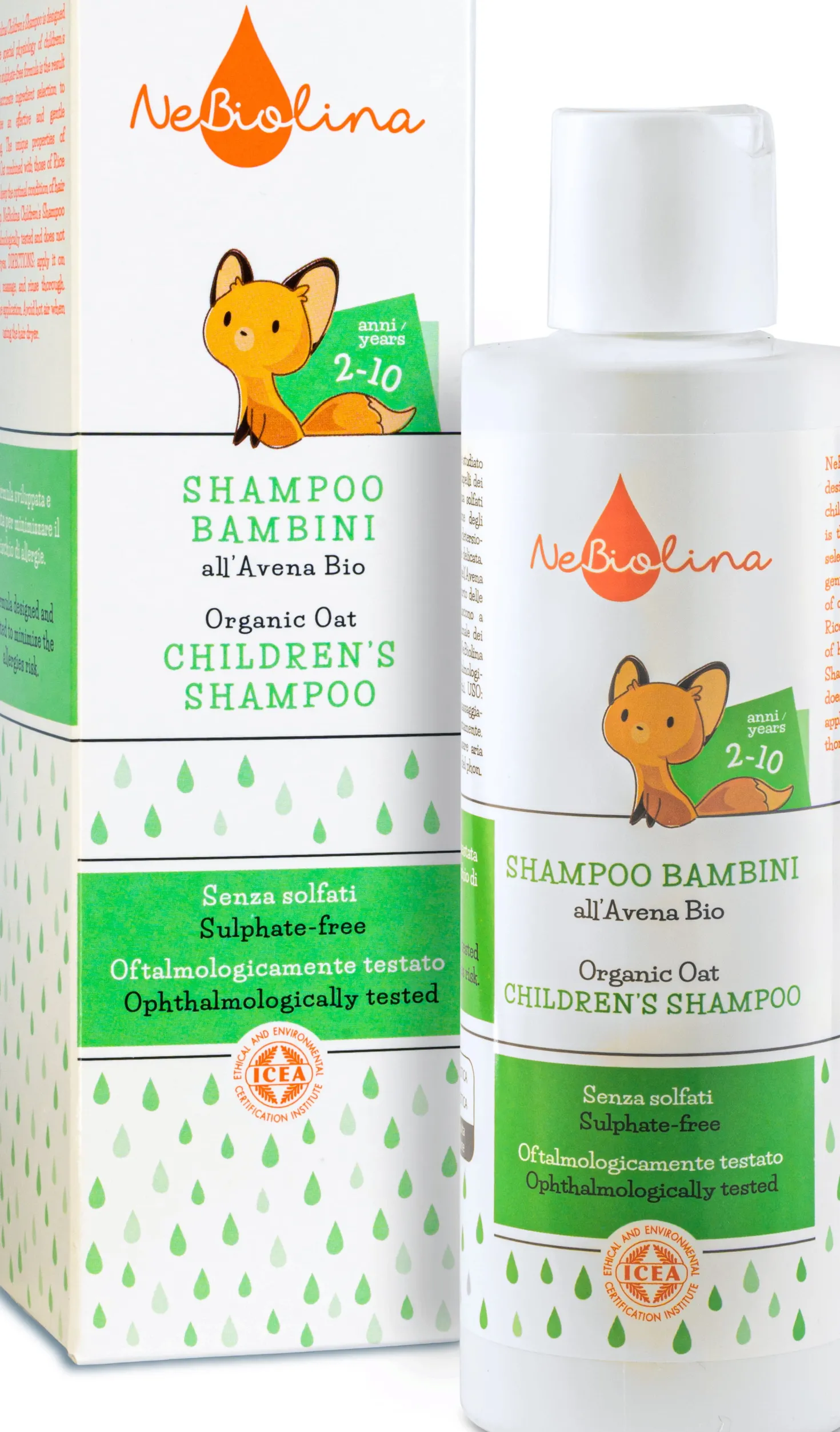 KIDS - Shampoo Bambini all'Avena Biologica, 200 ml