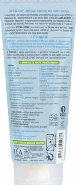 Latte Corpo Extra-Delicato all'Aloe Bio, 200 ml