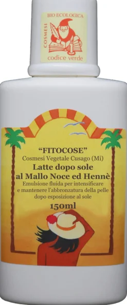 Latte Doposole, Mallo Noce ed Henné (150 ml)