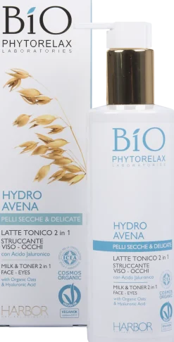 Latte Tonico 2in1 Struccante Viso-Occhi - Hydro Avena, 200 ml