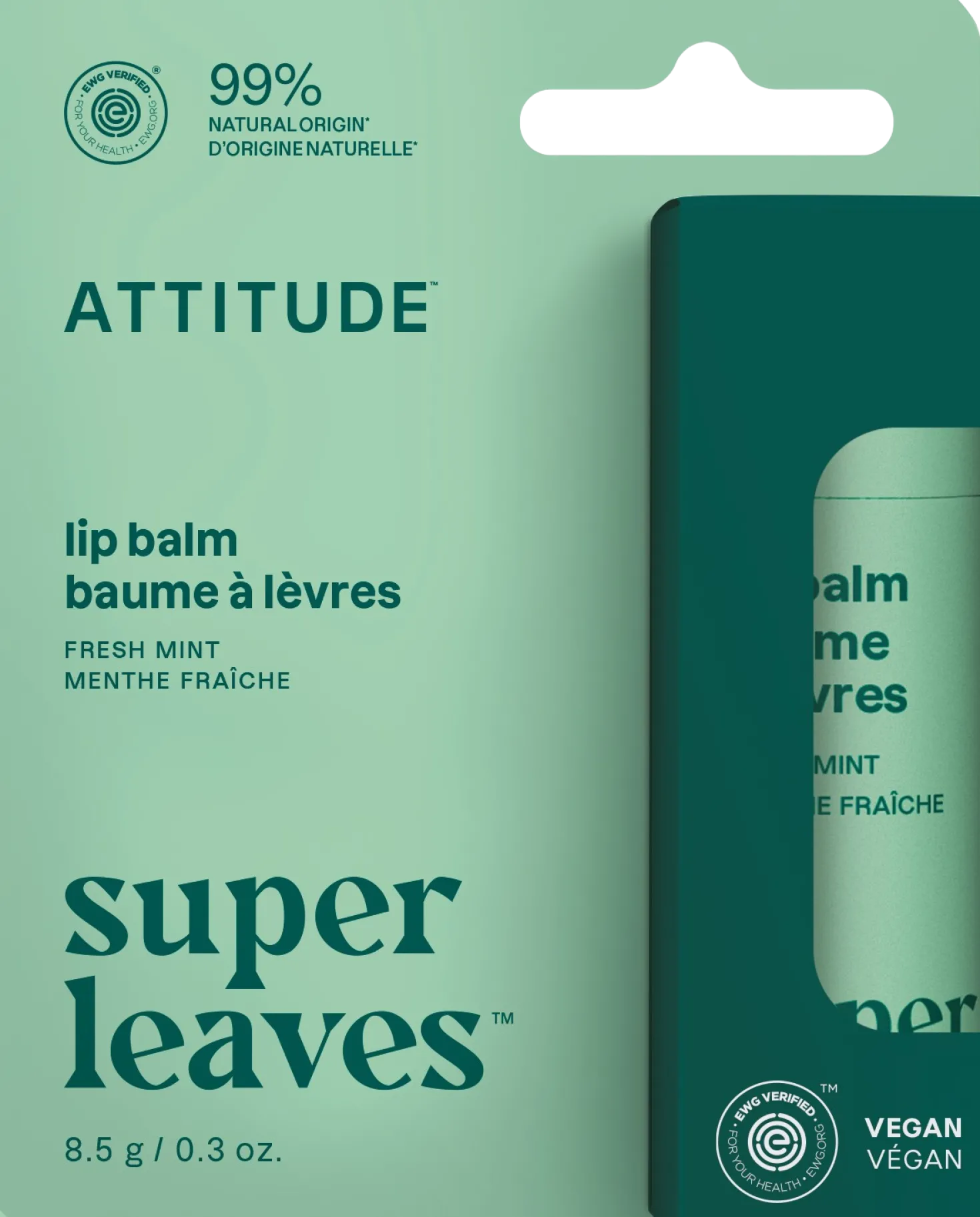 Leaves Bar Lip Balm, Mint (8,50 g)