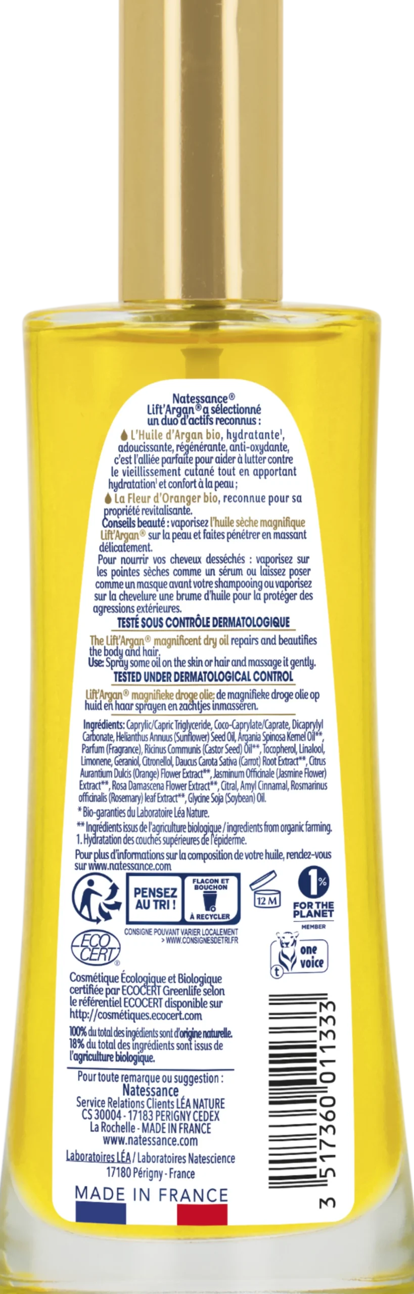 Lift'Argan Olio Secco, 100 ml