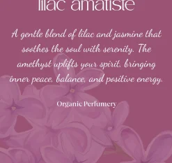 Lilac Amatiste Organic Crystal Energy Perfume, 100 ml