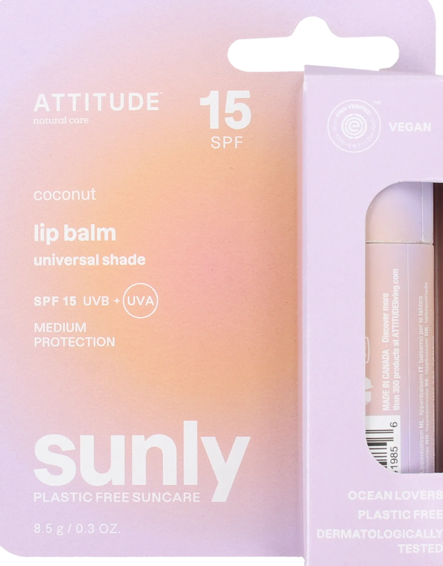 Lip Balm Coconut SPF 15, 8,50 g