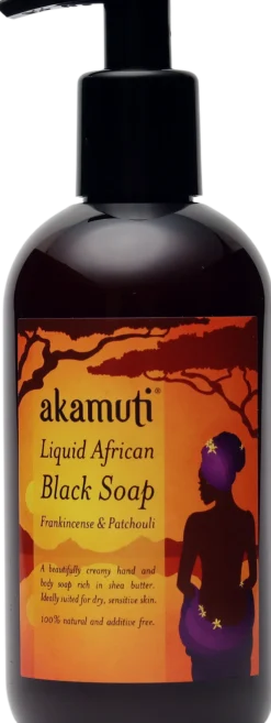 Liquid African Black Soap Frankincense & Patchoui, 250 ml