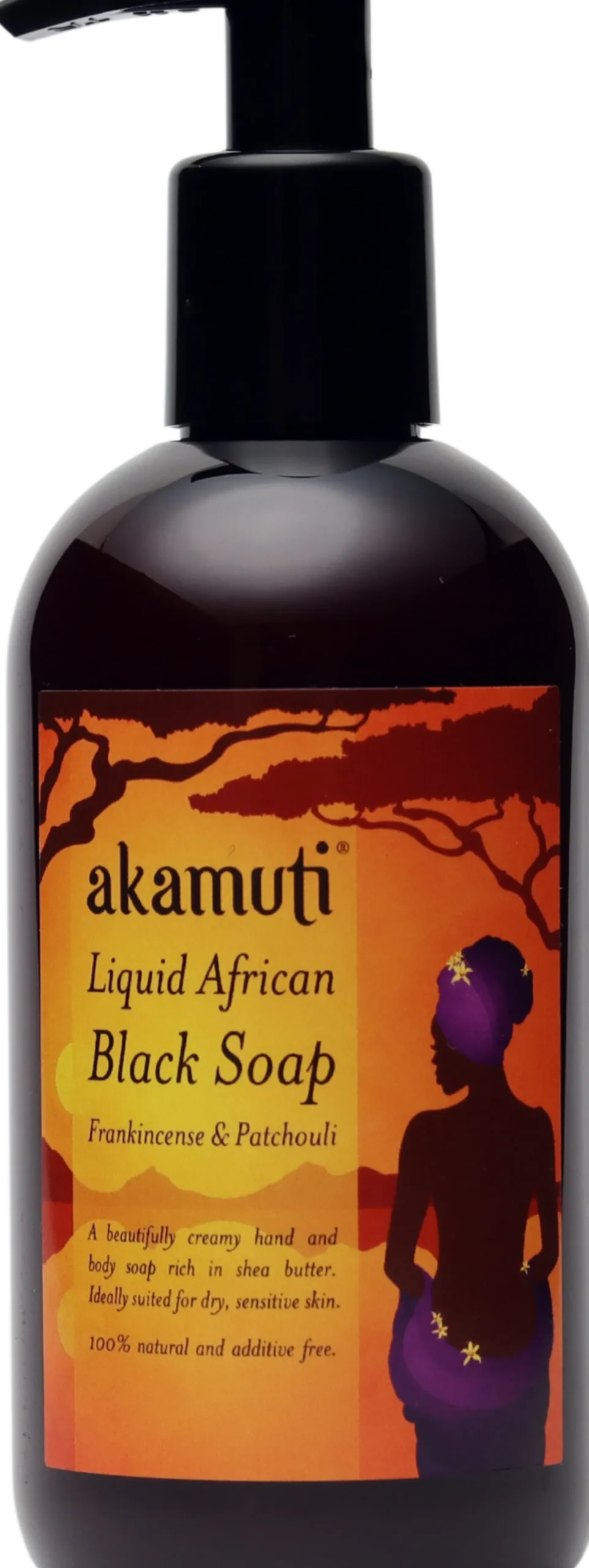 Liquid African Black Soap Frankincense & Patchoui, 250 ml