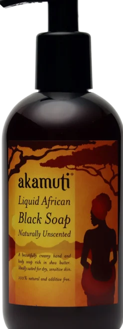 Liquid African Black Soap Unscented, 250 ml