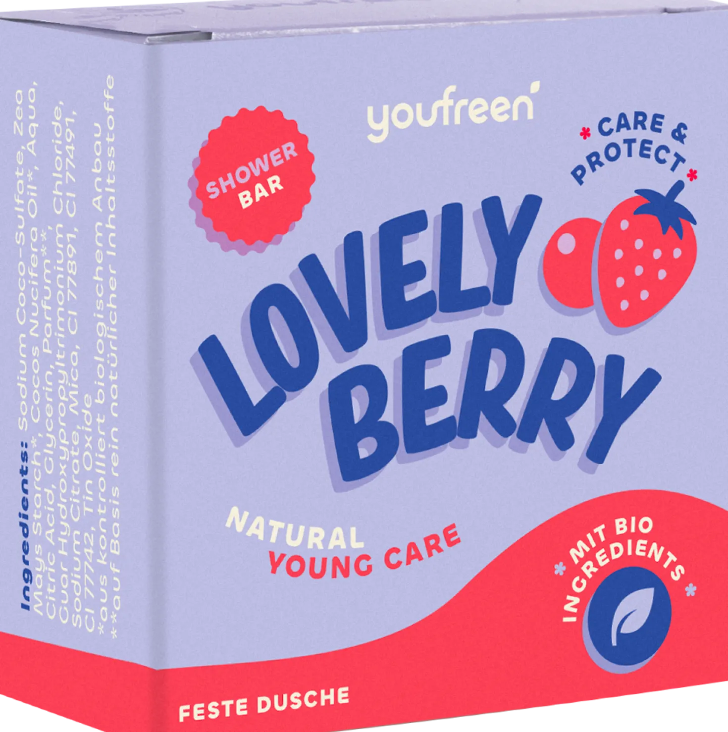 Lovely Berry Shower Bar, 75 g