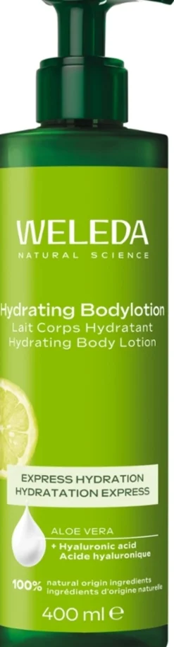 Lozione Corpo Idratante all'Aloe Vera e Acido Ialuronico, 400 ml