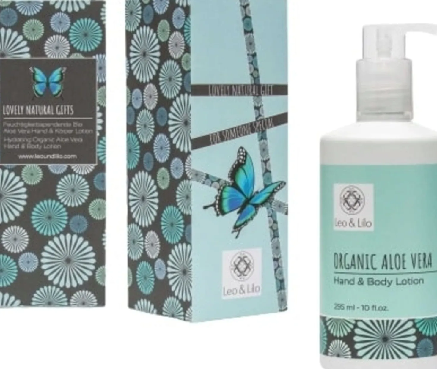 Lozione Mani e Corpo all'Aloe Vera Bio in Confezione Regalo, 295 ml