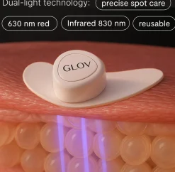 LunaEye LED Therapy Patches for Bright & Rejuvenated Eyes con Stazione di Ricarica
