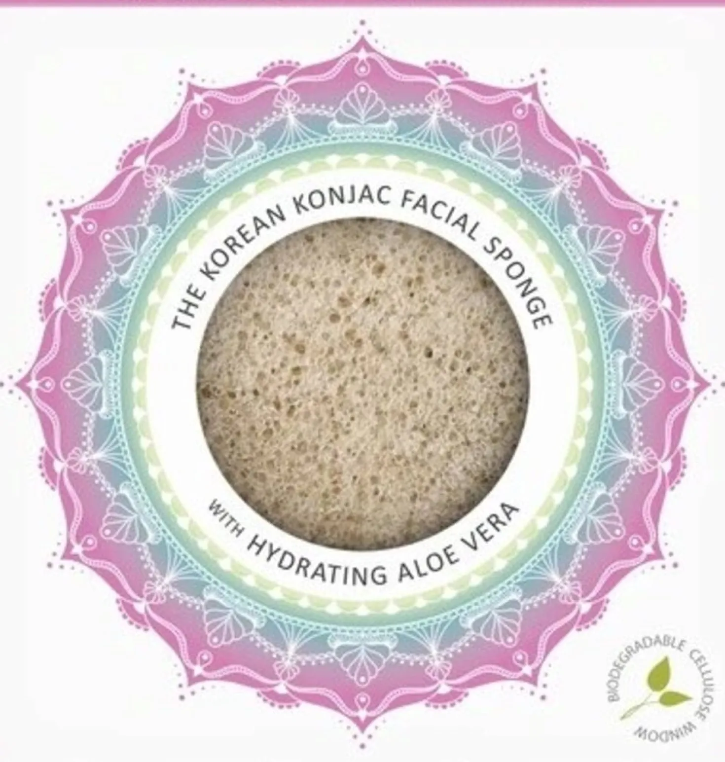 Mandala Konjac Facial Sponge Aloe Vera