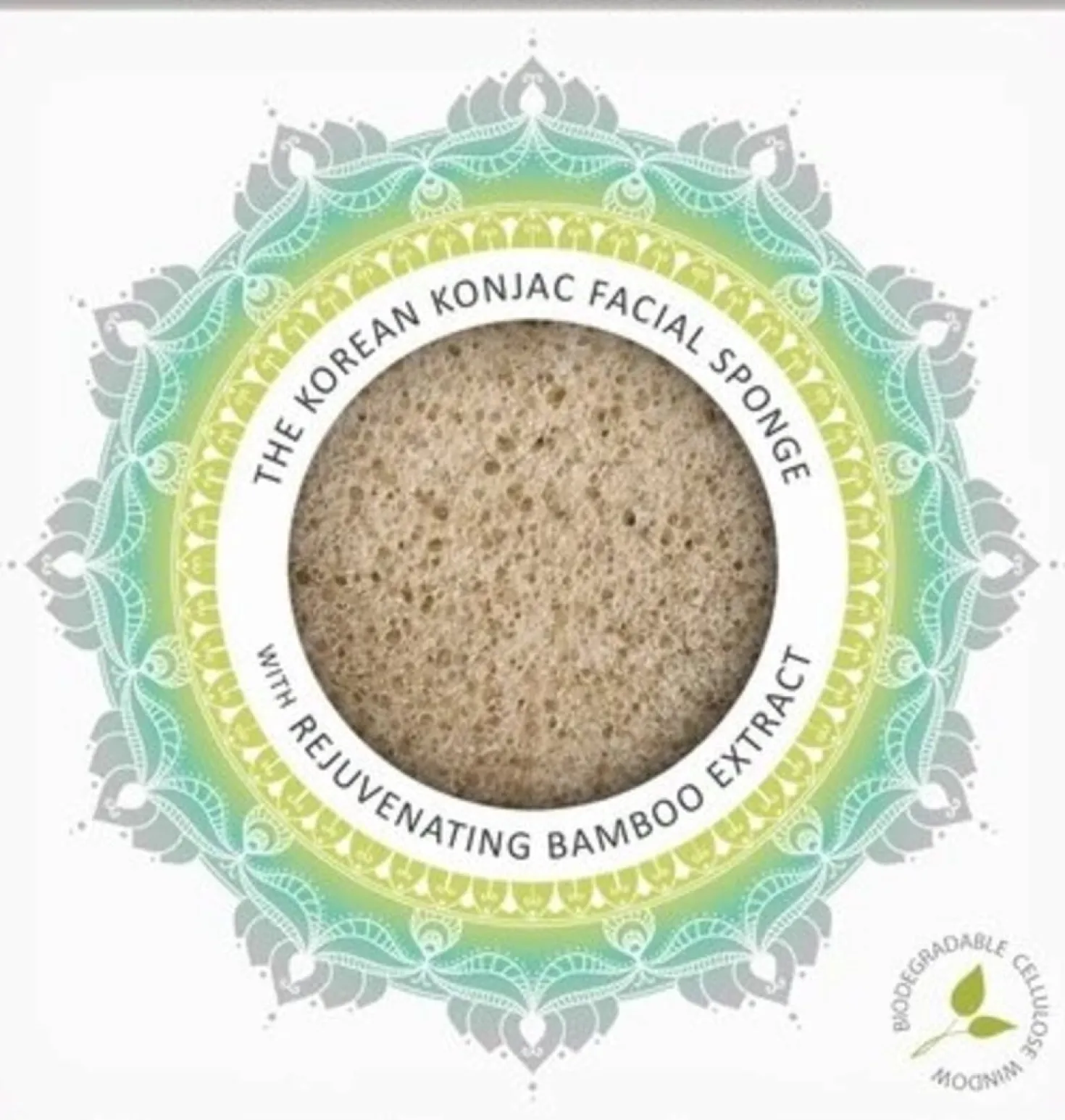 Mandala Konjac Facial Sponge Bamboo Extract