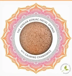Mandala Konjac Facial Sponge Chamomile & Pink Clay