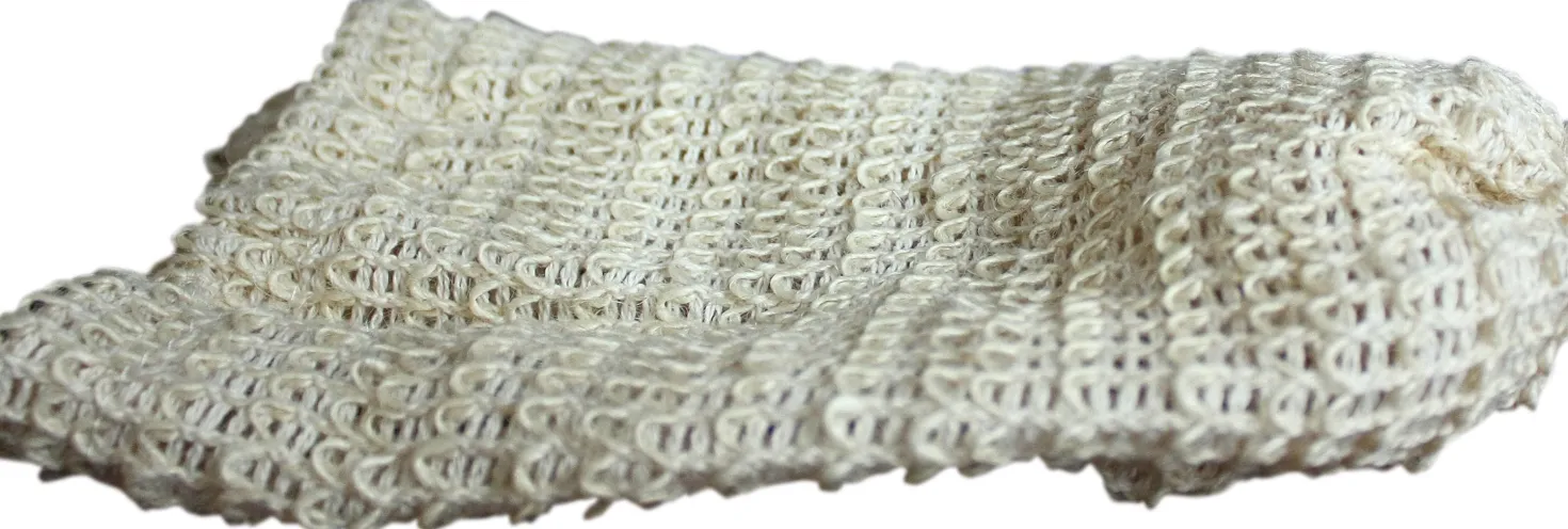 Manopola Viso & Corpo in Ramie Grezzo, 1 Pz.