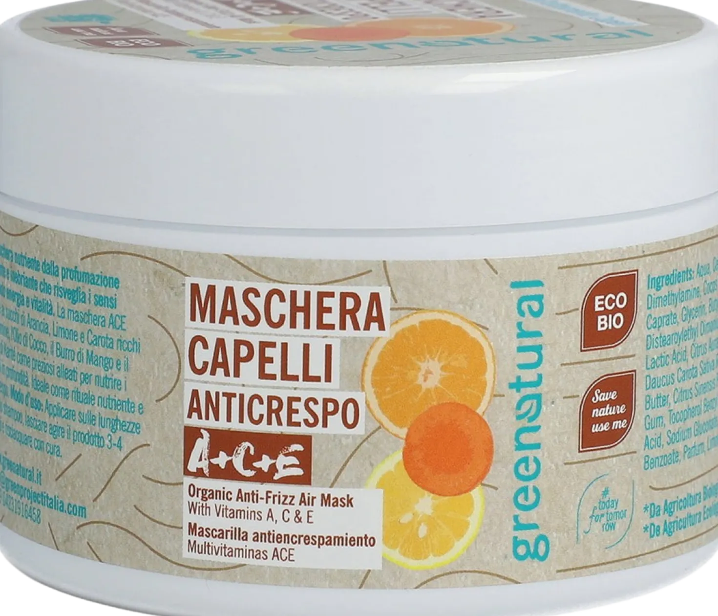 Maschera Capelli Anticrespo Multivitamine ACE, 200 ml