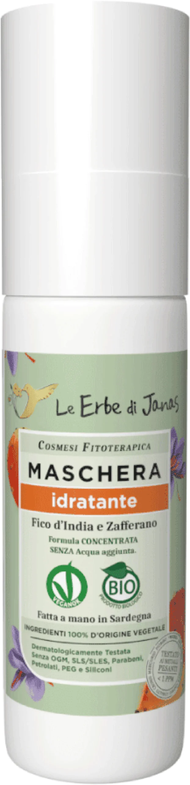 Maschera Capelli Idratante Fico D'India & Zafferano, 50 ml