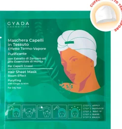 Maschera Capelli in Tessuto Purificante e Antiforfora, 60 ml