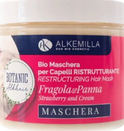 Maschera Capelli Ristrutturante Panna e Fragola, 200 ml