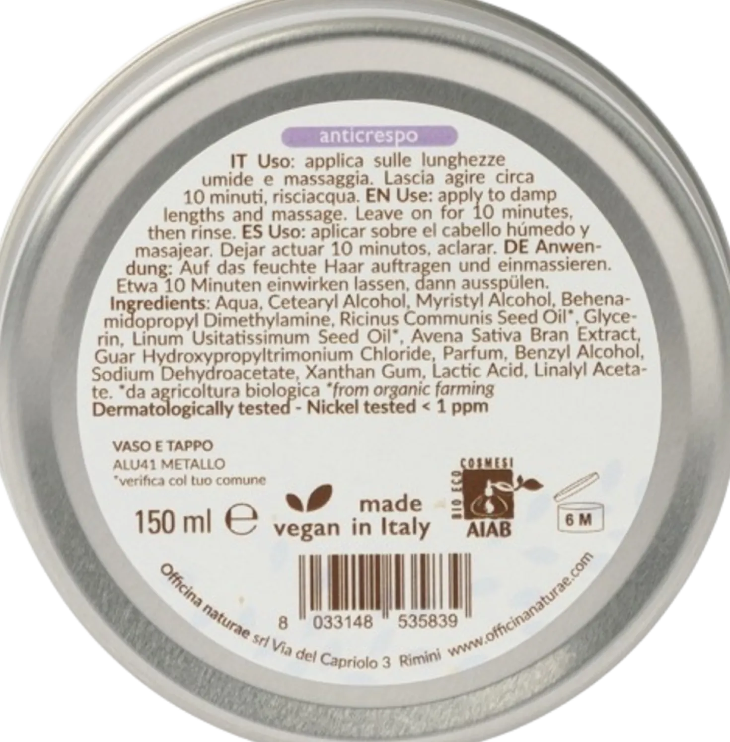 Maschera Curly, 150 ml