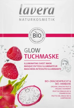 Maschera Illuminante in Tessuto con Dragoncello Bio e Lampone Bio