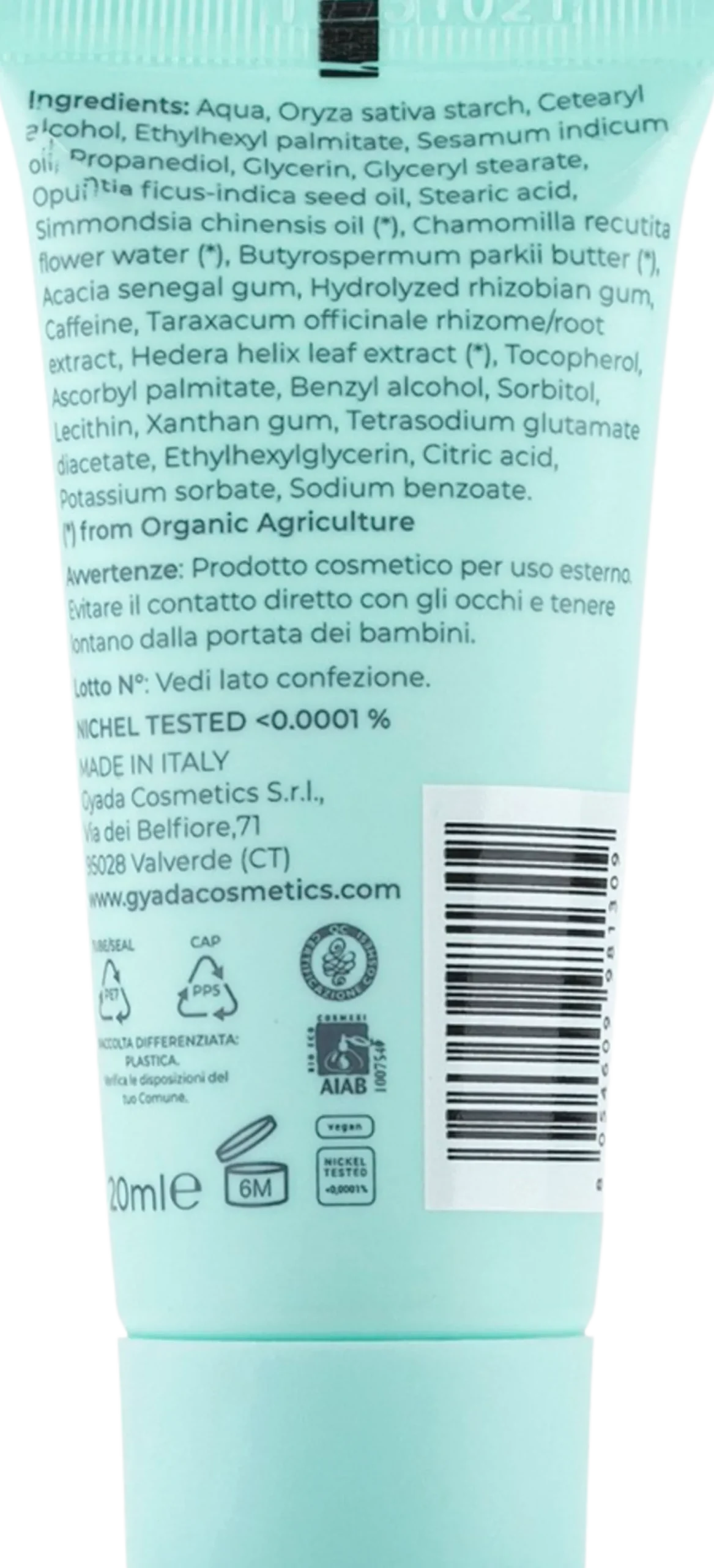 Maschera in Crema per il Contorno Occhi, 20 ml