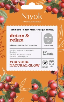 Maschera in Tessuto Protettiva Detox & Relax, 10 ml