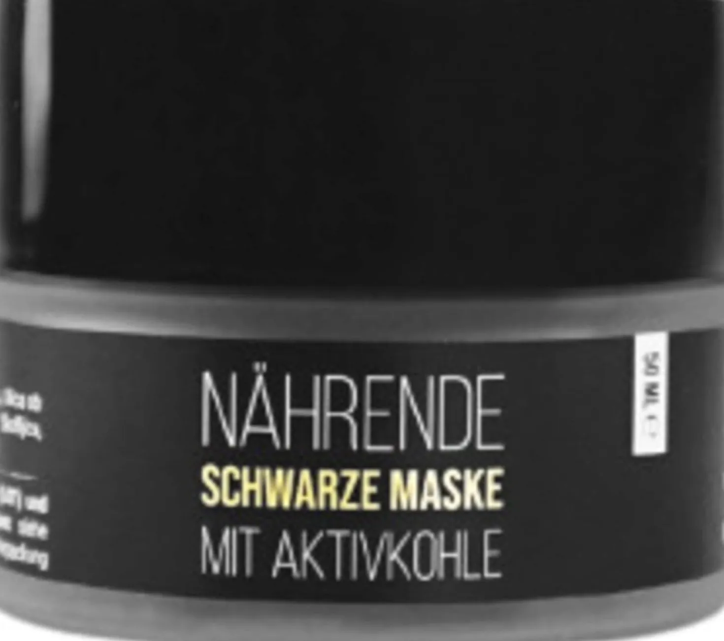 Maschera Nera al Carbone Attivo, 50 ml