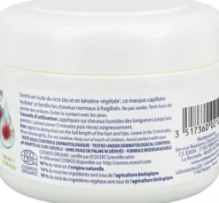Maschera per Capelli Rinforzante con Ricino e Cheratina, 200 ml