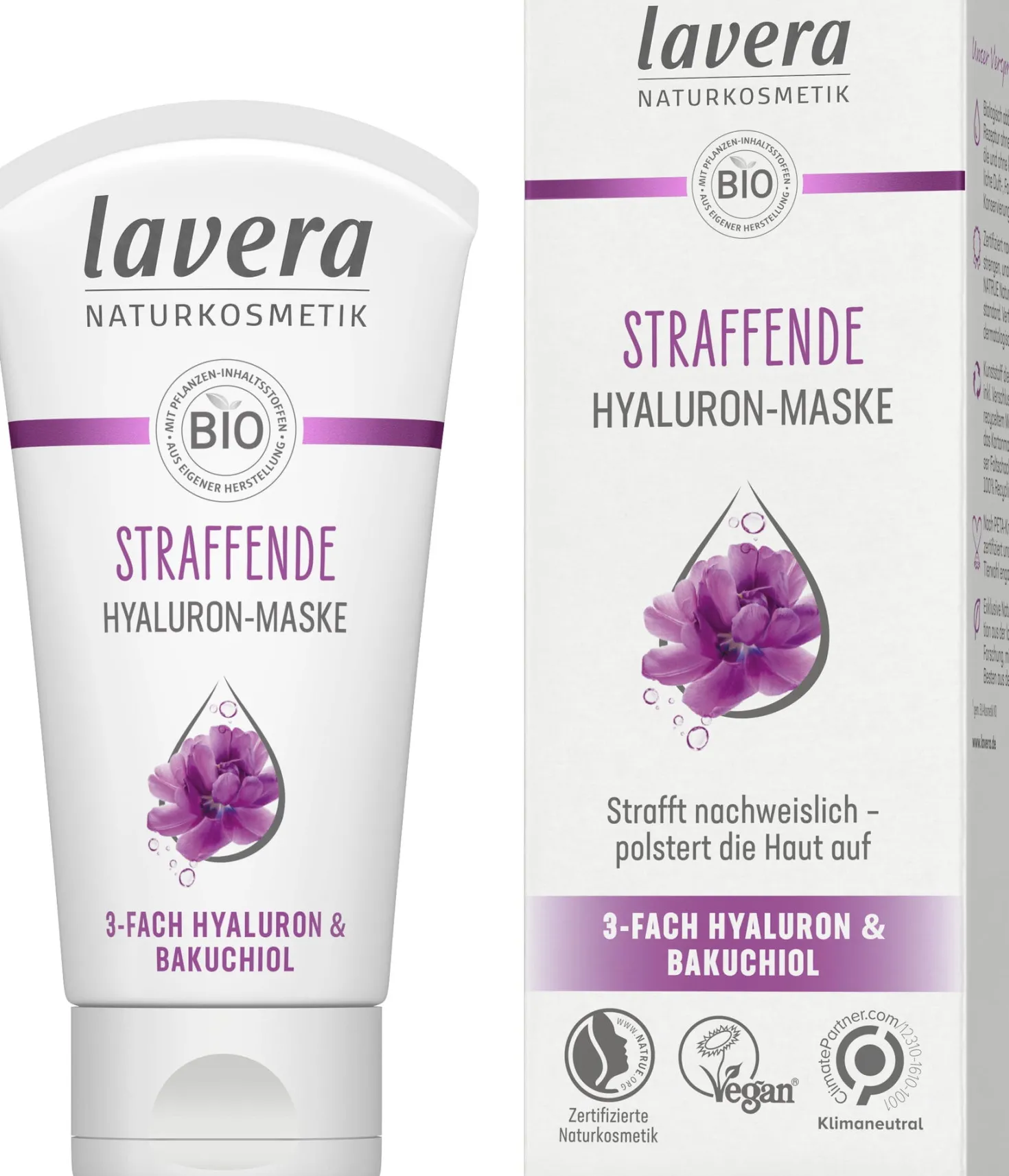 Maschera Rassodante all'Acido Ialuronico, 50 ml