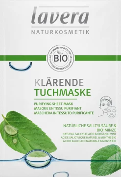 Maschera Schiarente in Tessuto con Acido Salicilico Naturale e Menta Bio