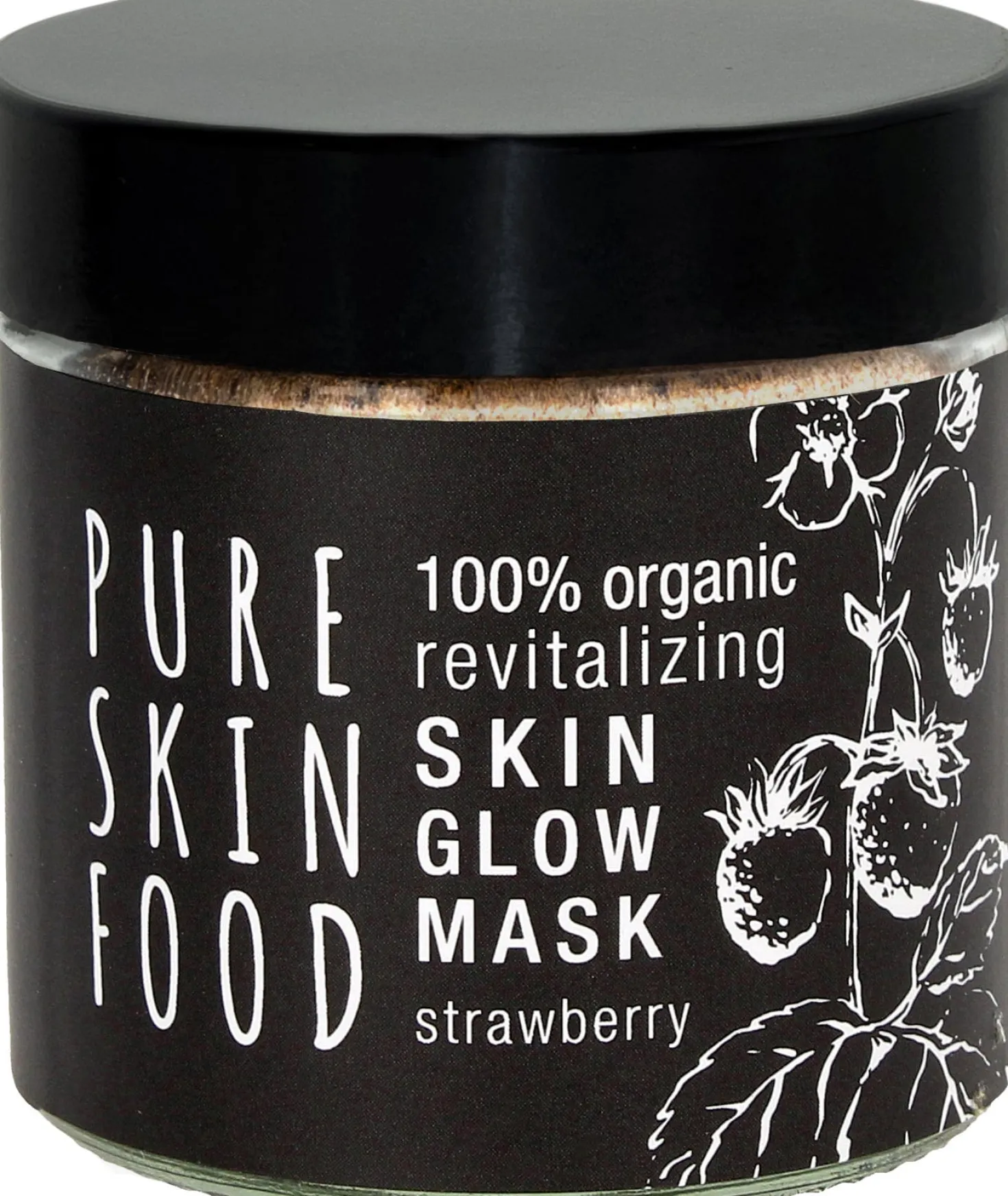 Maschera Viso Bio con Fragola e Superfood - Pelle Luminosa, 60 ml