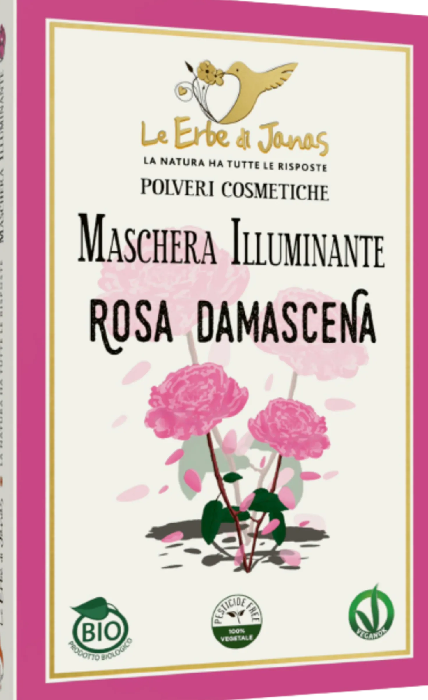Maschera Viso Illuminante alla Rosa Damascena, 100 g