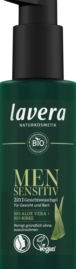 Men sensitiv Gel Viso Detergente 2in1, 150 ml