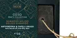 MEN Shampoo Solido Antiforfora e Capelli Grassi N°02, 50 g