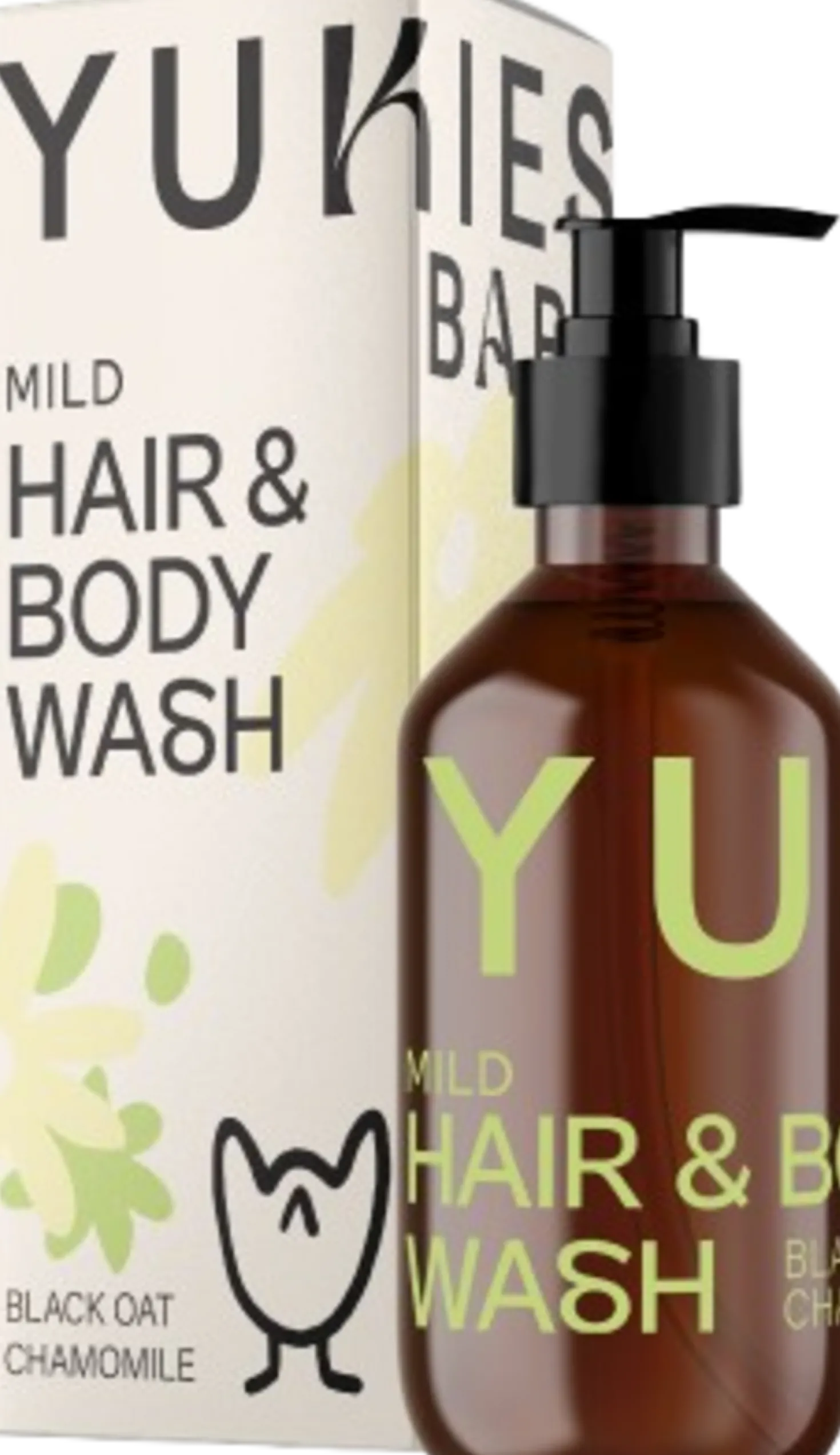 Mild Hair & Body Wash Black Oat Chamomile, 150 ml