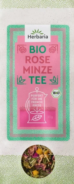 Miscela Bio per French Press - Menta e Rosa, 20 g