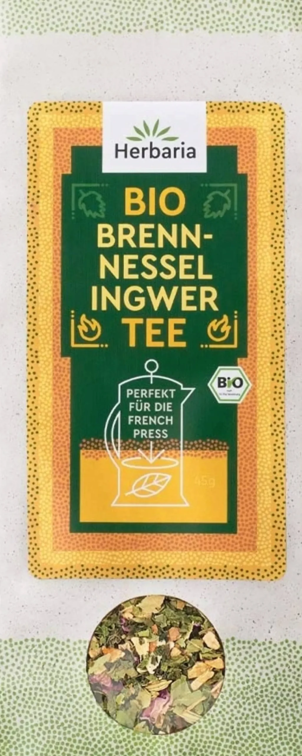 Miscela Bio per French Press - Ortica e Zenzero, 45 g